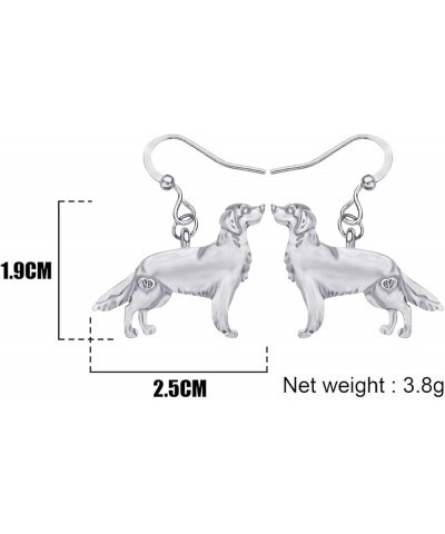 Dainty Golden Retriever Dog Earrings Vintage Dangle Drop for Women Teens Girls Aesthetic Jewelry Gifts Silver Plated Golden R...