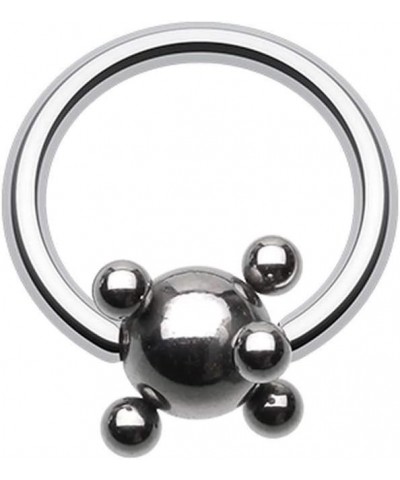 Studded Ball Steel Captive Bead Ring 16GA, Length: 5/16" (8mm), Ball: 4mm $9.34 Body Jewelry