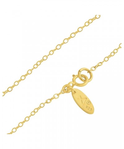 14K Gold Plated 925 Sterling Silver Tear Drop With Cubic Zirconia Pendant Charm Necklace 14.0 Inches $44.30 Necklaces