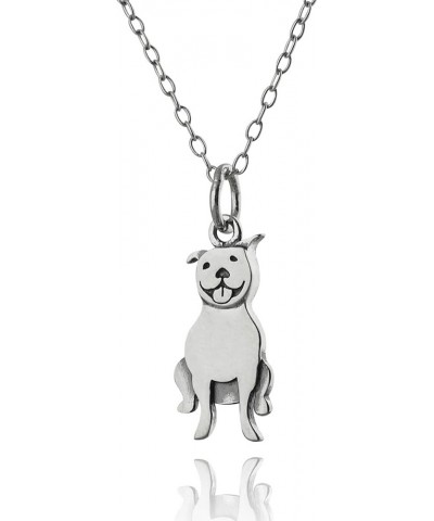 Sterling Silver 3D Dog Breed Necklaces DETAILED PIT BULL $16.92 Necklaces