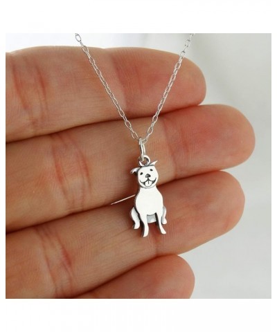 Sterling Silver 3D Dog Breed Necklaces DETAILED PIT BULL $16.92 Necklaces