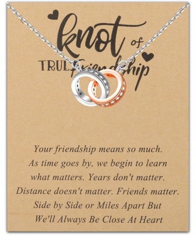 True Friendship Necklace True Friends Gift For Women BFF Long Distance Friendship Gift Bestie Going Away Gift Unbiological Si...