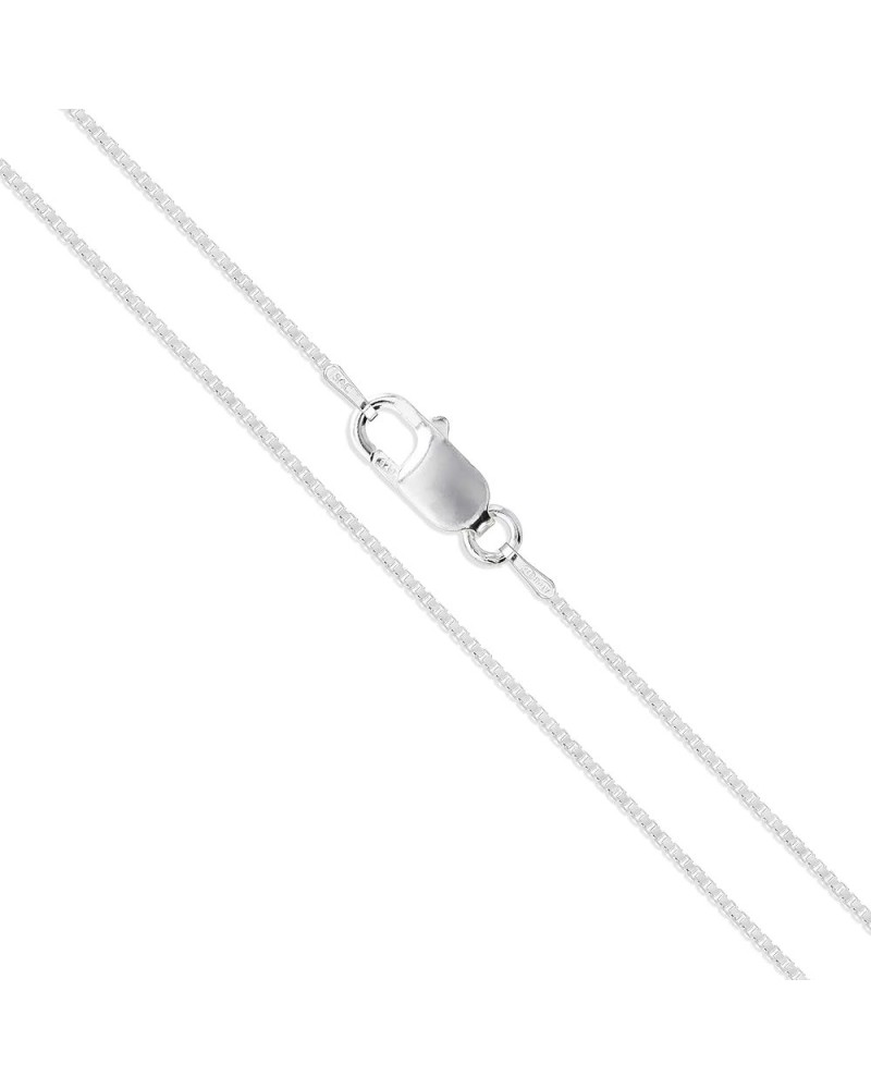 CHOOSE YOUR CLASP Sterling Silver 1.1mm Box Chain Necklace 16.0 Inches Lobster Clasp $16.58 Necklaces