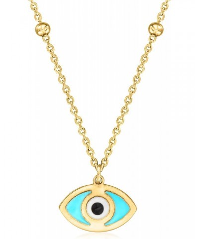 by Ross-Simons Italian 14kt Yellow Gold Evil Eye Necklace With Multicolored Enamel. 16 inches $64.00 Necklaces