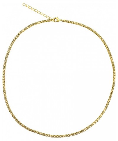 Gold 3.2mm Thick Ponytail/Foxtail/Wheat Weave Necklace Chain with Extender - Any Length 40.0 Inches $9.82 Necklaces