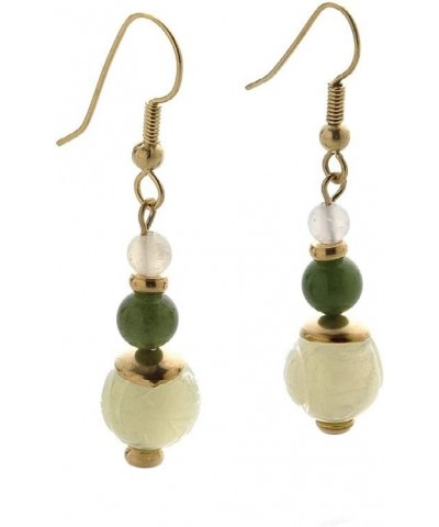 Jade Dragon Earrings $18.98 Earrings