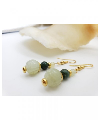 Jade Dragon Earrings $18.98 Earrings