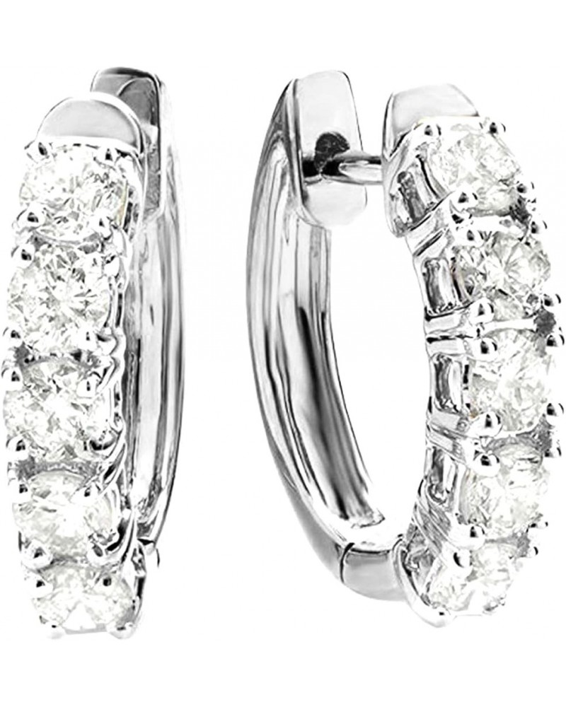 1-6 Carat Classic Diamond Huggies LAB GROWN Diamond Earrings Ultra Premium Collection (D-F Color, VS2-SI1 Clarity) 2.5 Carat ...