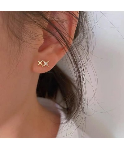 Stud Earrings for Women Cute Earrings for Teen Girls Star Earrings Small Earrings Cubic Zirconia Stud Earrings Hypoallergenic...