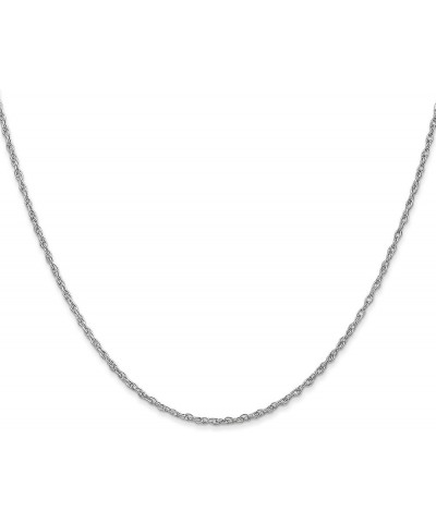 14k White Gold Solid Pendant Rope Chain Necklace Bracelet or Anklet 1.3 Millimeters Chain $94.05 Necklaces