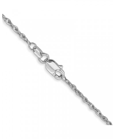 14k White Gold Solid Pendant Rope Chain Necklace Bracelet or Anklet 1.3 Millimeters Chain $94.05 Necklaces