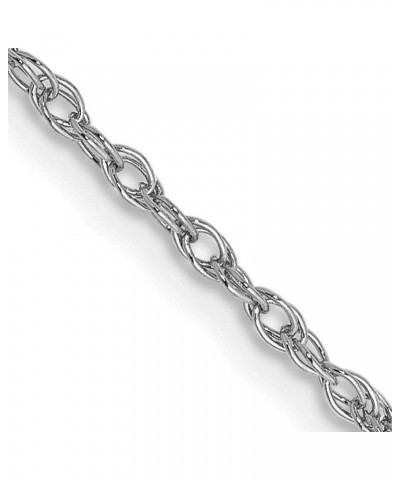 14k White Gold Solid Pendant Rope Chain Necklace Bracelet or Anklet 1.3 Millimeters Chain $94.05 Necklaces