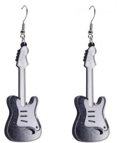 Acrylic Rock Guitar Earrings Retro Punk Music Guitar Earrings Musical Instrument Earrings for Music Lovers Women Teachers Stu...