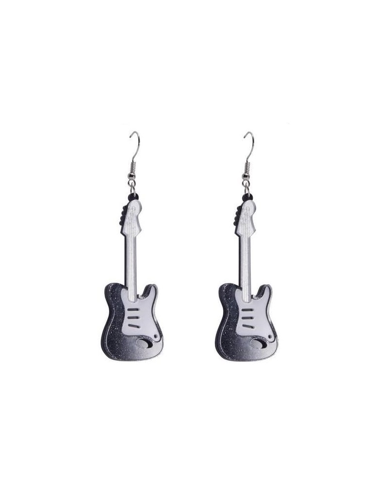 Acrylic Rock Guitar Earrings Retro Punk Music Guitar Earrings Musical Instrument Earrings for Music Lovers Women Teachers Stu...