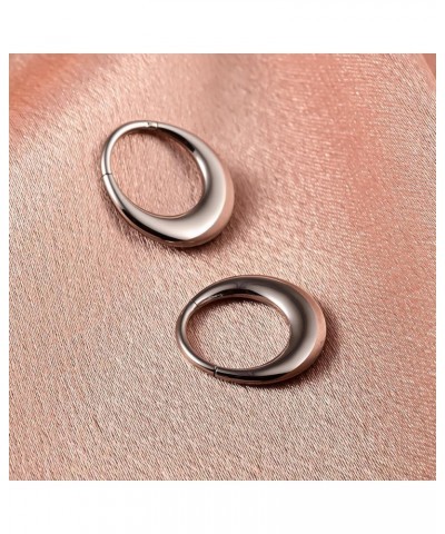 16G/8mm Septum Ring Hoop, 316l Stainless Steel Segment Nose Rings for Men and Women, Hypoallergenic Cartilage Clicker Hoop Ea...