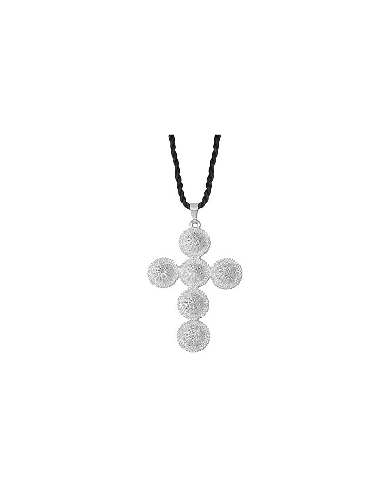 Ethiopian Cross Jewelry | Ethiopian Cross Pendant | Ethiopian Jewelry for Women Set Ethiopian Cross Big Cross Pendant & Black...