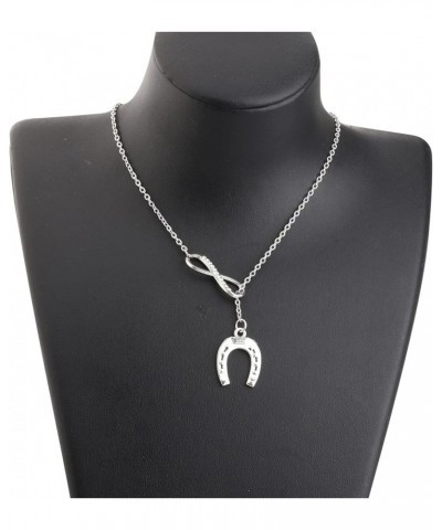 Lucky Horseshoe Pedant Necklace Horses Gift for Horse Lover Cowgirl Equestrian Gifts Horseshoe Bracelet Gift LuckyHorseshoeNe...