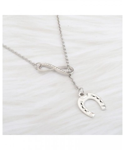 Lucky Horseshoe Pedant Necklace Horses Gift for Horse Lover Cowgirl Equestrian Gifts Horseshoe Bracelet Gift LuckyHorseshoeNe...