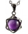 COSUMOSU Gemstone Rhodochrosite Amethyst 925 Sterling Silver 6 point star Pendant Amethyst $13.62 Necklaces