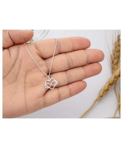 Sisters Gifts from Sister,Big Sister Little Sister Necklace 925 Sterling Silver Tiny Infinity Heart Necklaces for Sisters Bir...