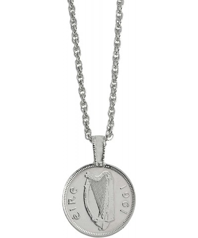 Lucky Rabbit Coin Pendant | Eire Coin | Irish Hare | Silvertone 24 Inch Rope Chain | Certificate of Authenticity … $11.23 Nec...