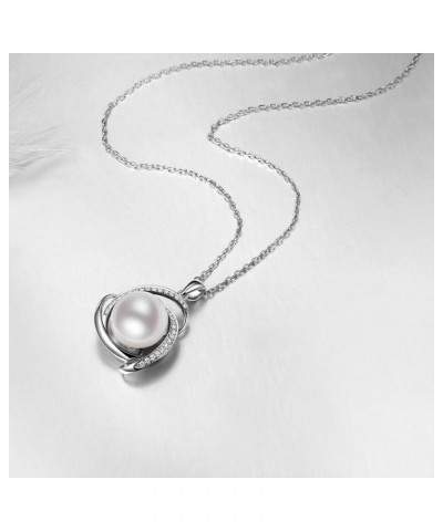 Fine Jewelry Women Gifts 925 Sterling Silver Freshwater Cultured Teardrop White Pearl Pendant Necklace Guardian heart $10.99 ...