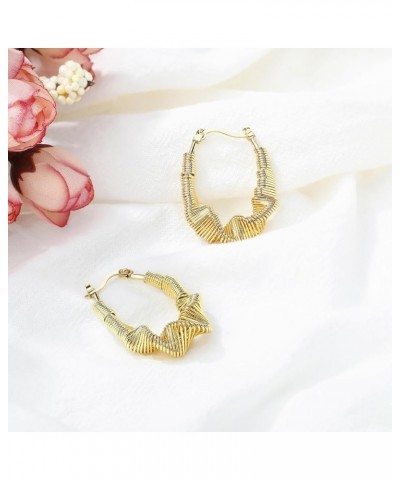 3 Pairs Gold Hoop Earrings Set For Women 18k Gold Plated Cubic Zirconia Huggie Hoop Earrings Twisted Big Rhinestone Earrings ...