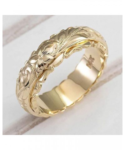 Ring Set Stainless Steel Flower gold sliver Wedding Elegant Jewelry 925 Rings and Silver Rings (Silver, 8) Gold 8 $5.81 Rings