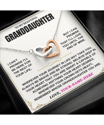 To My Granddaughter Necklace, Gift For Granddaughter From Grandpa-Grandpa, Granddaughter gifts On Birthday, Anniversary - Inc...