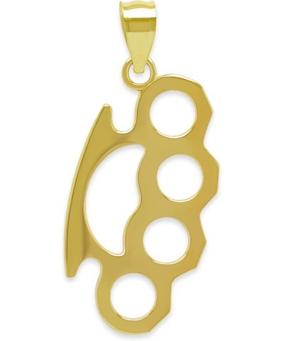 Charm America - Gold Knuckles Knucks Charm - 10 Karat Solid Gold $37.40 Pendants