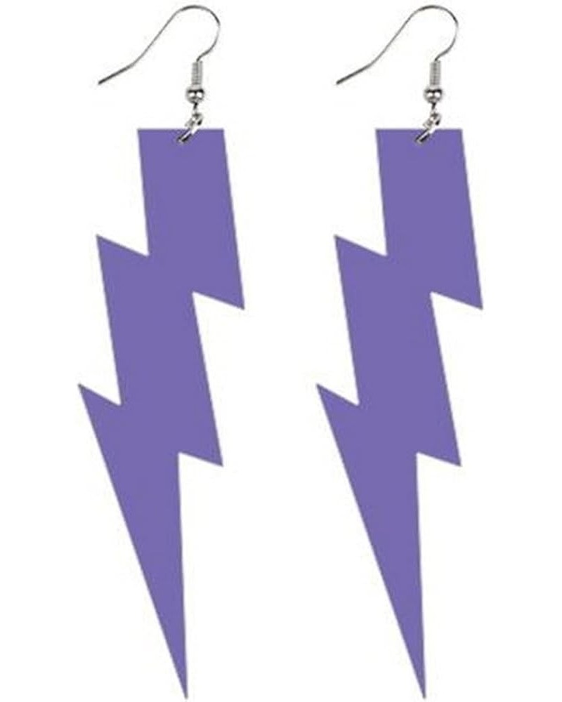 80s Acrylic Neon Earrings for Women Girls Exaggerated Retro Creative Multicolor Geometric Lightning Bolt Weather Dangle Drop ...