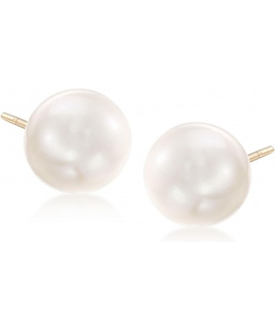 10-11mm Cultured Button Pearl Stud Earrings in 14kt Yellow Gold $44.52 Earrings