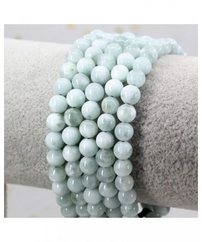 Natural Gemtone 6mm Round Beads Crystal Adjustable Braided Macrame Tassels Bracelets Unisex Green Angelite $7.27 Bracelets