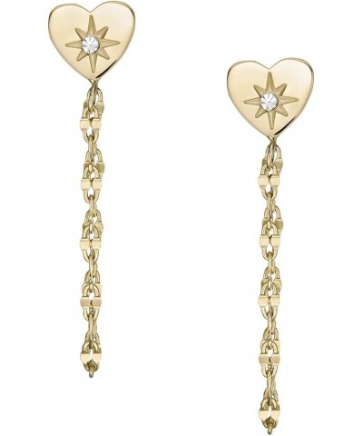 Women's Stainless Steel Dangle/Drop or Hoop Earrings for Women Gold Gold Heart Dangle $29.16 Earrings