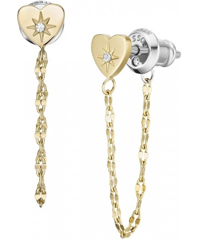 Women's Stainless Steel Dangle/Drop or Hoop Earrings for Women Gold Gold Heart Dangle $29.16 Earrings