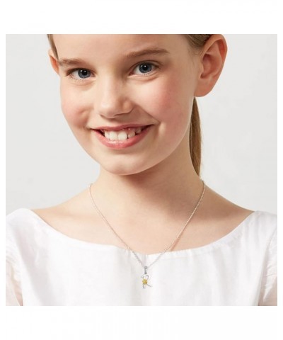 Initial Necklaces for Girls Alphabet Silver Necklace for Teens Gold Sunflower Simple Necklace for Women R $7.60 Necklaces