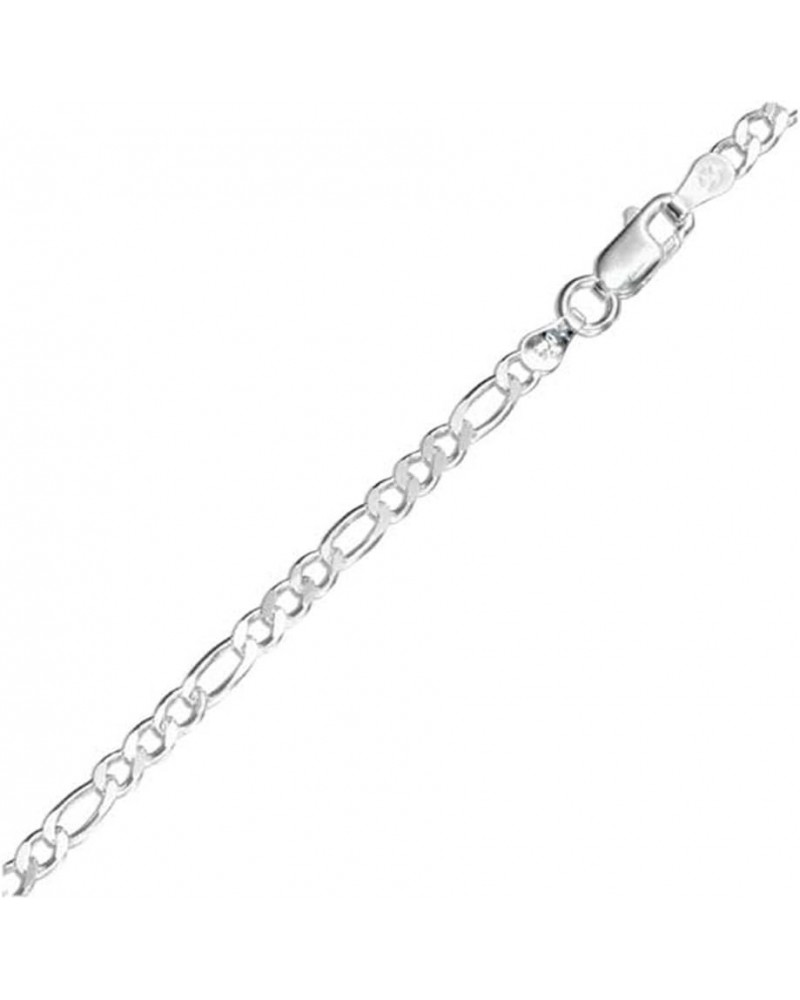 Sterling Silver Figaro Chain 1mm-9mm Made in Italy Solid 925 Womens Mens Necklace 7-34 3mm-24 $7.69 Necklaces