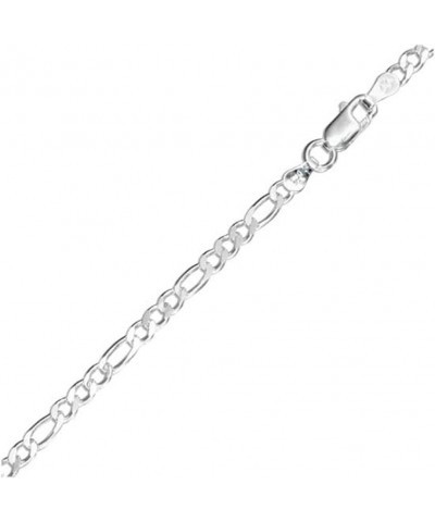 Sterling Silver Figaro Chain 1mm-9mm Made in Italy Solid 925 Womens Mens Necklace 7-34 3mm-24 $7.69 Necklaces