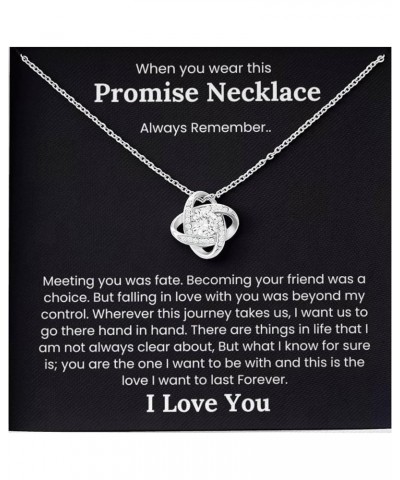 Promise Necklace for Her, I Love You Gifts for Girlfriend, Soulmate Pinky Promise Necklace, Future Mrs Gifts, Necklace for wi...