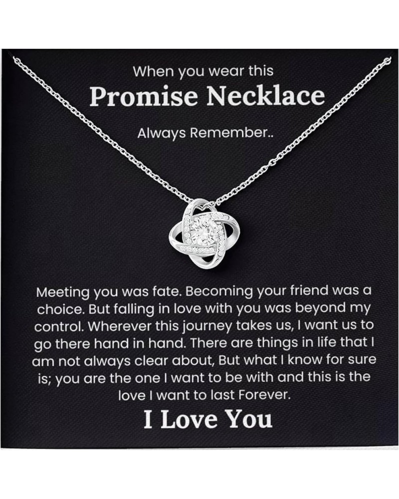 Promise Necklace for Her, I Love You Gifts for Girlfriend, Soulmate Pinky Promise Necklace, Future Mrs Gifts, Necklace for wi...