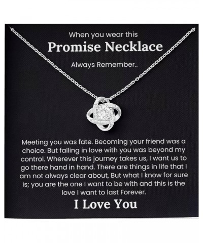 Promise Necklace for Her, I Love You Gifts for Girlfriend, Soulmate Pinky Promise Necklace, Future Mrs Gifts, Necklace for wi...