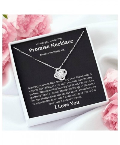 Promise Necklace for Her, I Love You Gifts for Girlfriend, Soulmate Pinky Promise Necklace, Future Mrs Gifts, Necklace for wi...