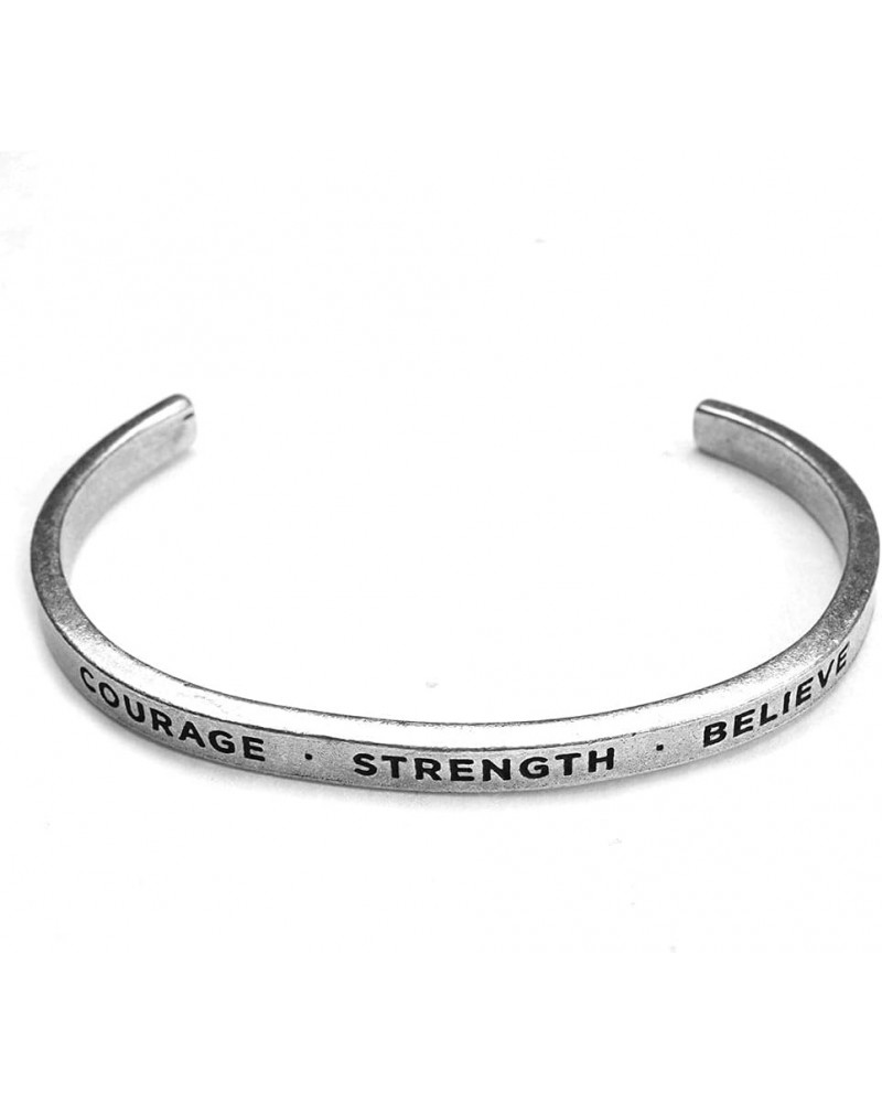 Womens Note To Self Inspirational Lead-Free Pewter Cuff Bracelet - Courage Strength $17.33 Bracelets