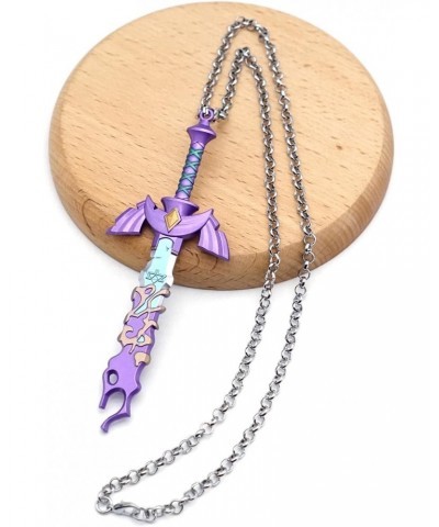 Decayed MasterSword Necklace Latest,Cool Sword Necklace for Men and Women The Legend of Zeld Tears Kingdom MasterSword Neckla...