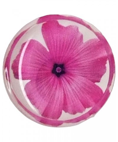 Pink Hibiscus Flower - Clear Acrylic Ear Plugs - Clear Double Flared Gauges - 6 Sizes - Pair - New! 0 Gauge (8mm) $10.59 Body...