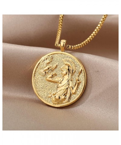 Aphrodite Necklace for Women Gold Color Greek Mythology Goddess Pendant Choker Necklace Goth Jewelry Mothers Day Gift CP21V (...