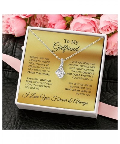 Alluring Beauty Necklace. To My Girlfriend. Necklace With Message Card And Gift Box, Girlfriend Necklace. Couple Gifts. Stand...