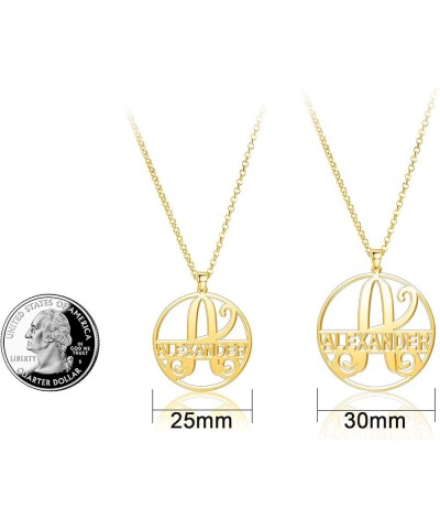 Amir Necklace Initial Necklace Rose Gold Block Letter Monogram Pendant Amir (Rose Gold) 14"-18" Chain $13.93 Necklaces