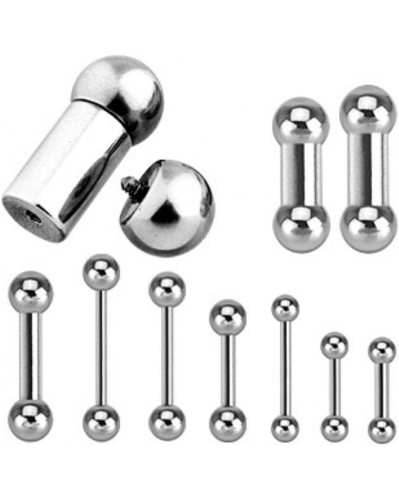 Internally Threaded 316L Surgical Steel WildKlass Barbell (Sold by Piece) 14 GA, Length: 6mm, Ball: 3mm $9.89 Body Jewelry