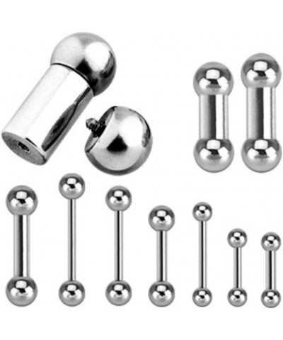 Internally Threaded 316L Surgical Steel WildKlass Barbell (Sold by Piece) 14 GA, Length: 6mm, Ball: 3mm $9.89 Body Jewelry